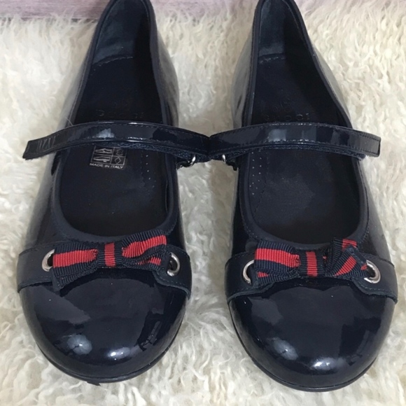 Gucci | Shoes | Gucci Patent Leather Kids Ballet Flats Size 33 | Poshmark